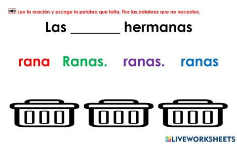 Las ranas hermanas: Examen 1