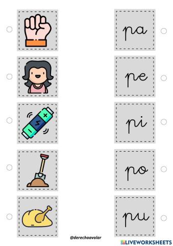 Conciencia fonológica fonema p