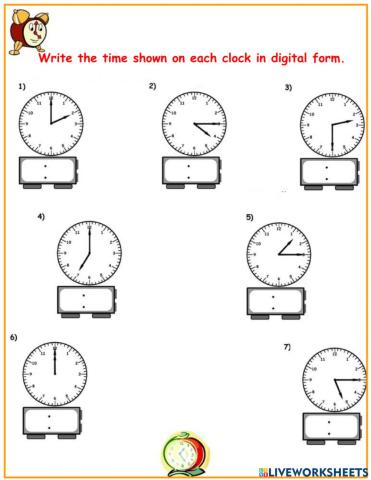 Time Review Worksheet 2