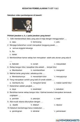 Kegiatan T 6 ST 1 & 2