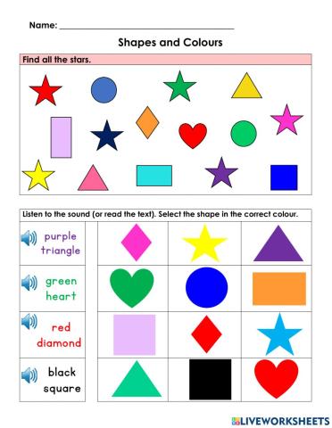 Shapes and Colours (Listening Activity)