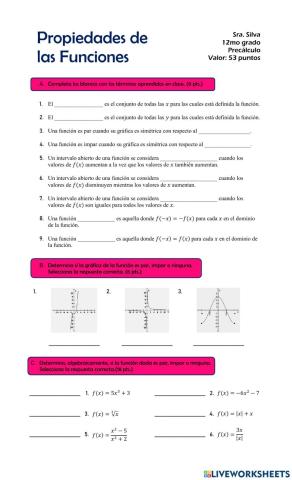 Propiedades de las Funciones