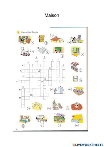 Exercice de Vocabulaire Maison