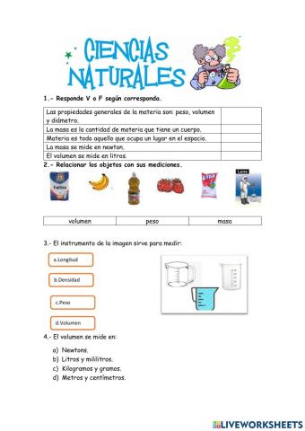 Propiedades generales de la materia