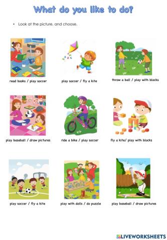 What do you like to do?