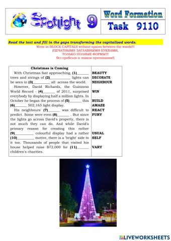 Spotlight 9 Task 9110