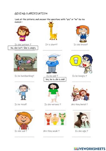 Giving Clarification