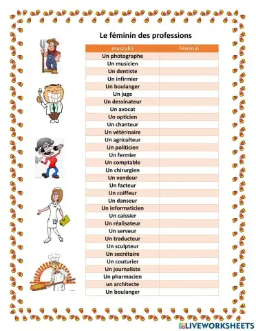 Les professions