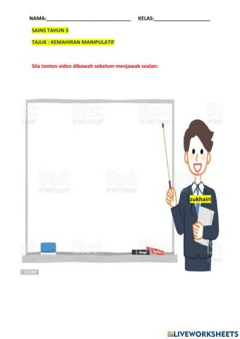 Sains tahun 3 - kemahiran manipulatif