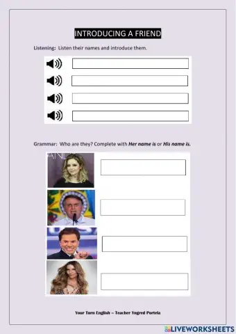 Introducing a friend