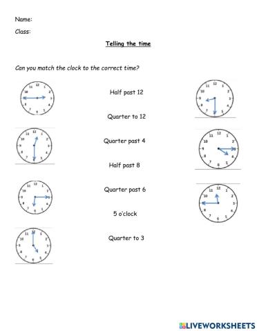 Telling time