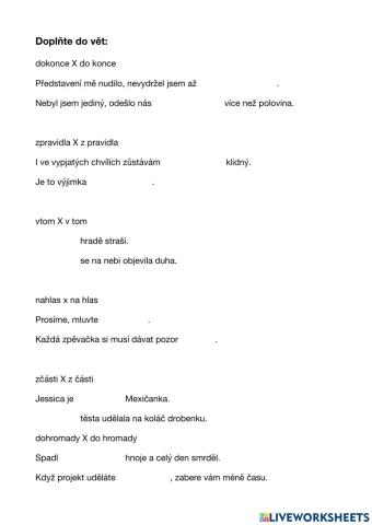 Příslovečné spřežky