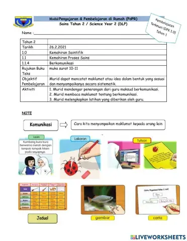 Komunikasi - Kemahiran Proses Sains