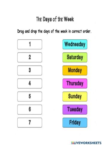 Days of the week