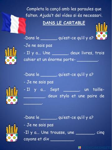 Material escolar francès