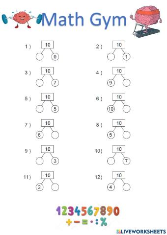 Number Bonds to 10 Branch