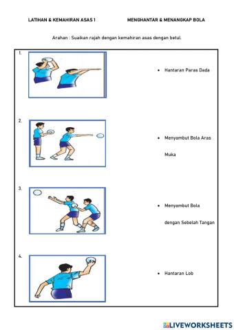 Kemahiran 1 : hantaran dan tangkapan
