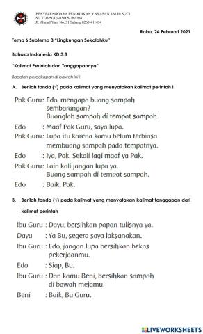 Kalimat Ajakan dan Tanggapan