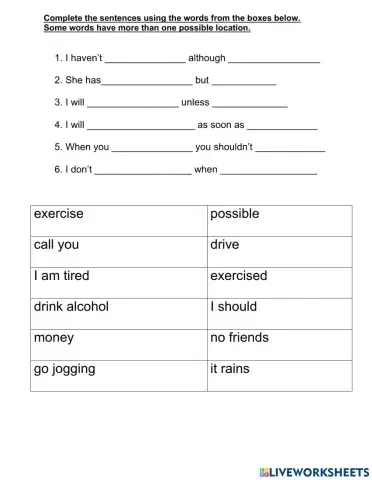ESOL Writing L1 Connecting Words
