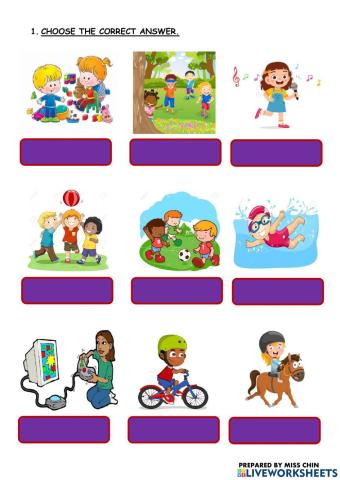 English Year 2 Unit 5 Free Time Activities