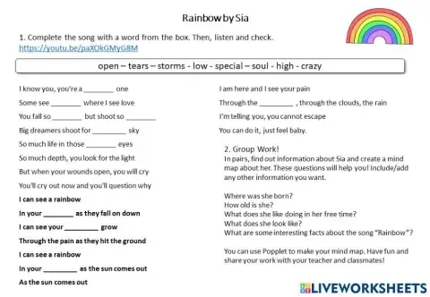 Rainbow by Sia