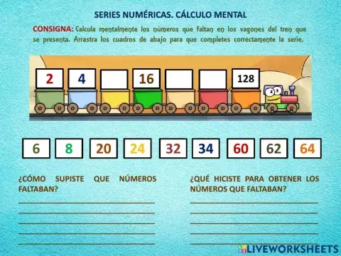 Series numéricas. Cálculo mental