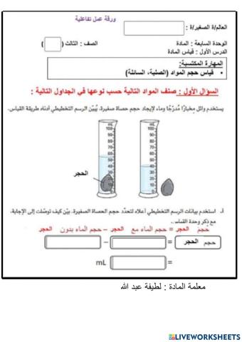 قياس المادة