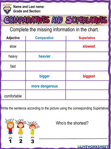 4th. grade. Grammar 7.Pract. Act.