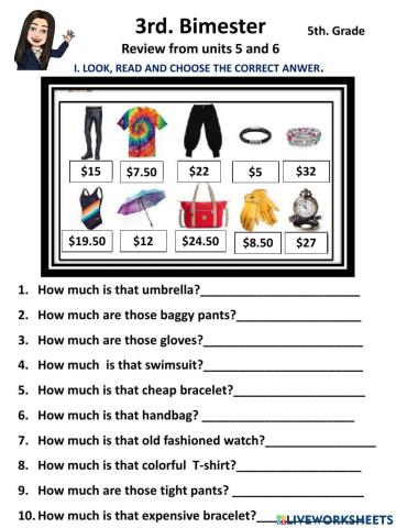 3rd. bimester units 5 and 6