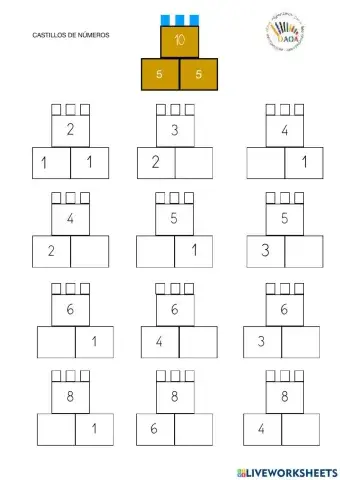 Castillos numéricos nivel I