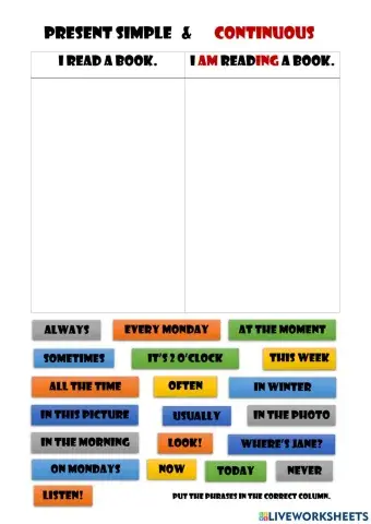 Present simple & Continuous