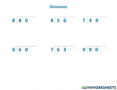 Divisiones