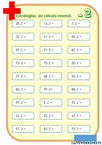 Cálculo mental. -2
