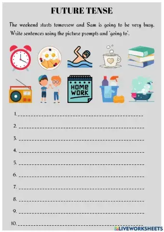 FUTURE TENSE (going to)