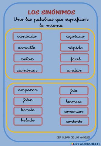 Sinónimos