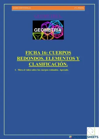 Geometría. Ficha 16.