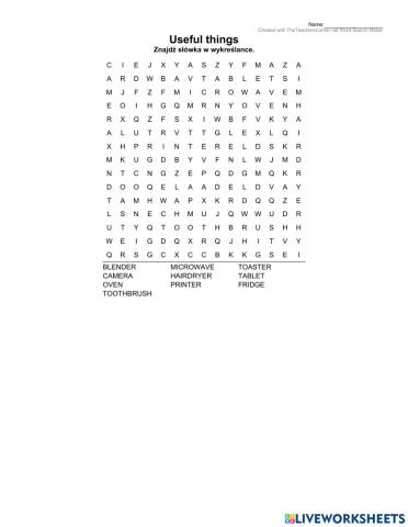 Useful things at home