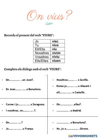 Verb viure