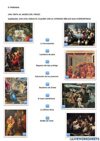 Episodios bíblicos Museo del Prado