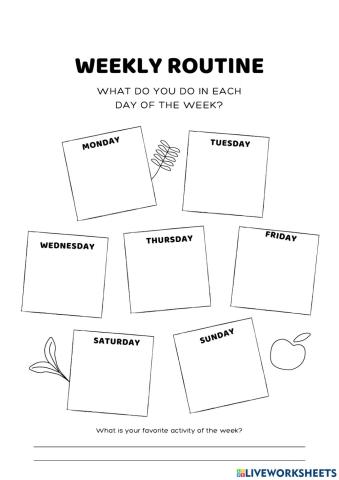 Weekly Routine