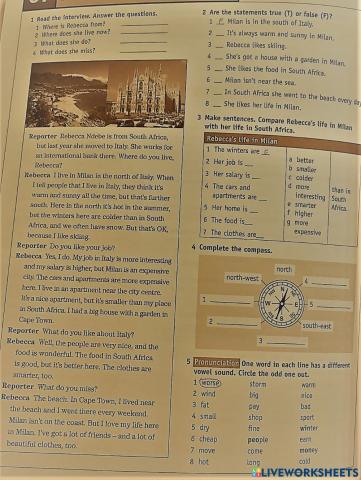 Comparative reading comp