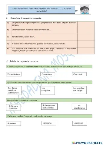 Grandes transformaciones de ka colonia tardía
