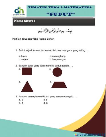 LKS Tematik Tema 7 - Muatan Matematika