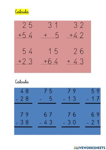 Ficha matemáticas 24 febrero 20121