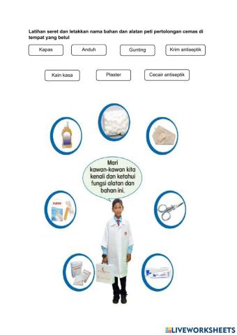 Seret dan Tampal jawapan dengan betul