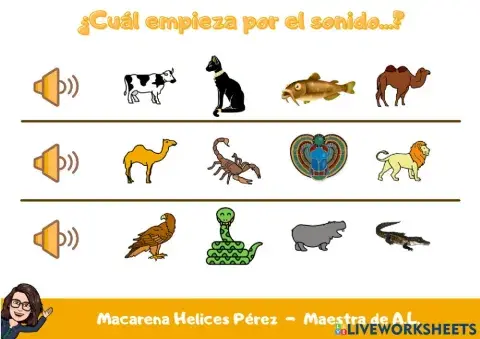 Egipto - Cuál empieza o termina por... (sonidos)