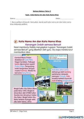 Kata Nama Am dan Kata Nama Khas