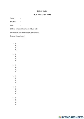 Tugas Bab 6