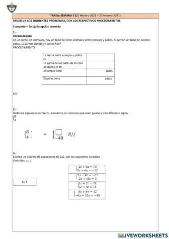 Metodo Reducción - Principios