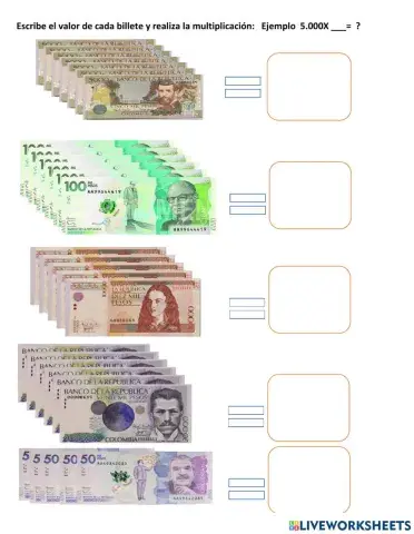 Calculo matemático con dinero